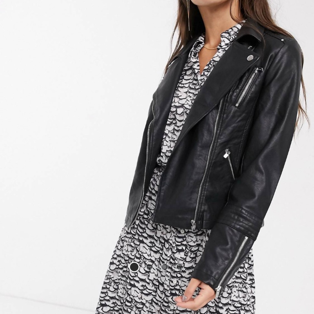 Only Faux Leather Biker Jacket